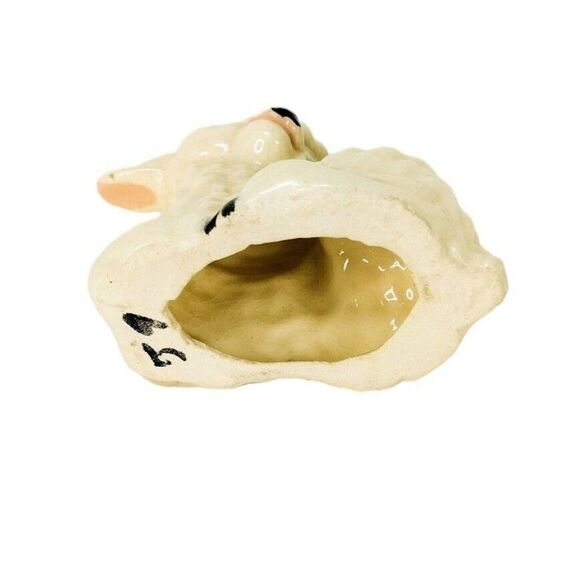 VTG 50s Porcelain Farmhouse Animals Lamb Figurines Big Blue Eyes Nursery Easter - Picture 11 of 12